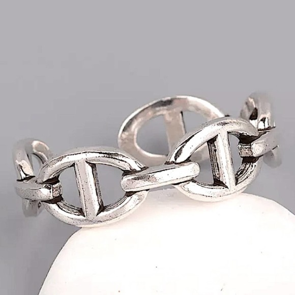 Silver Mariner Bangle Cuff Bracelet Set Small Marner Lg Mariner - Picture 4 of 8